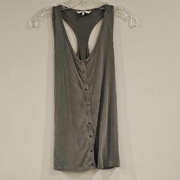 BKE Green Sleeveless Backless Tank Top - Picture 1 of 5